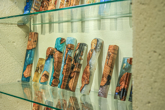 Handcrafted Wooden Mezuzahs Made from Ancient Israeli Olive Wood