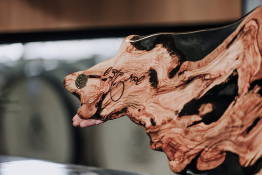 Engraving on an Olive Wood Butcher Block: Handcrafted or Laser