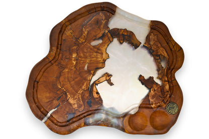 Butcher board designed for carving meat